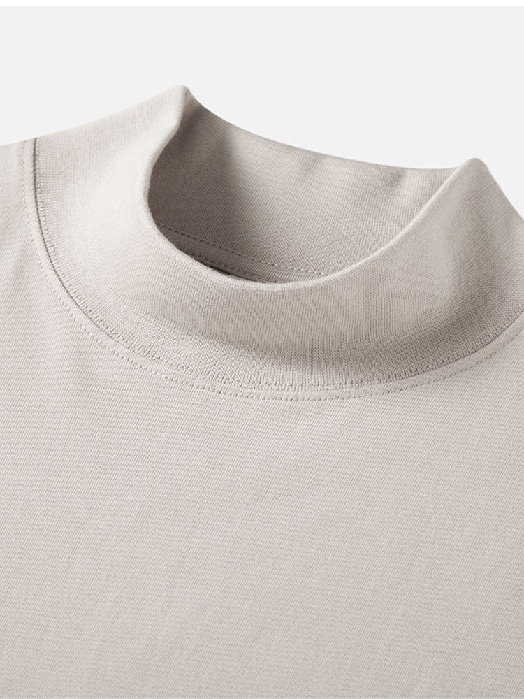 3 Stück Basic Langarm-Mock-Neck T-Shirt - Image 9