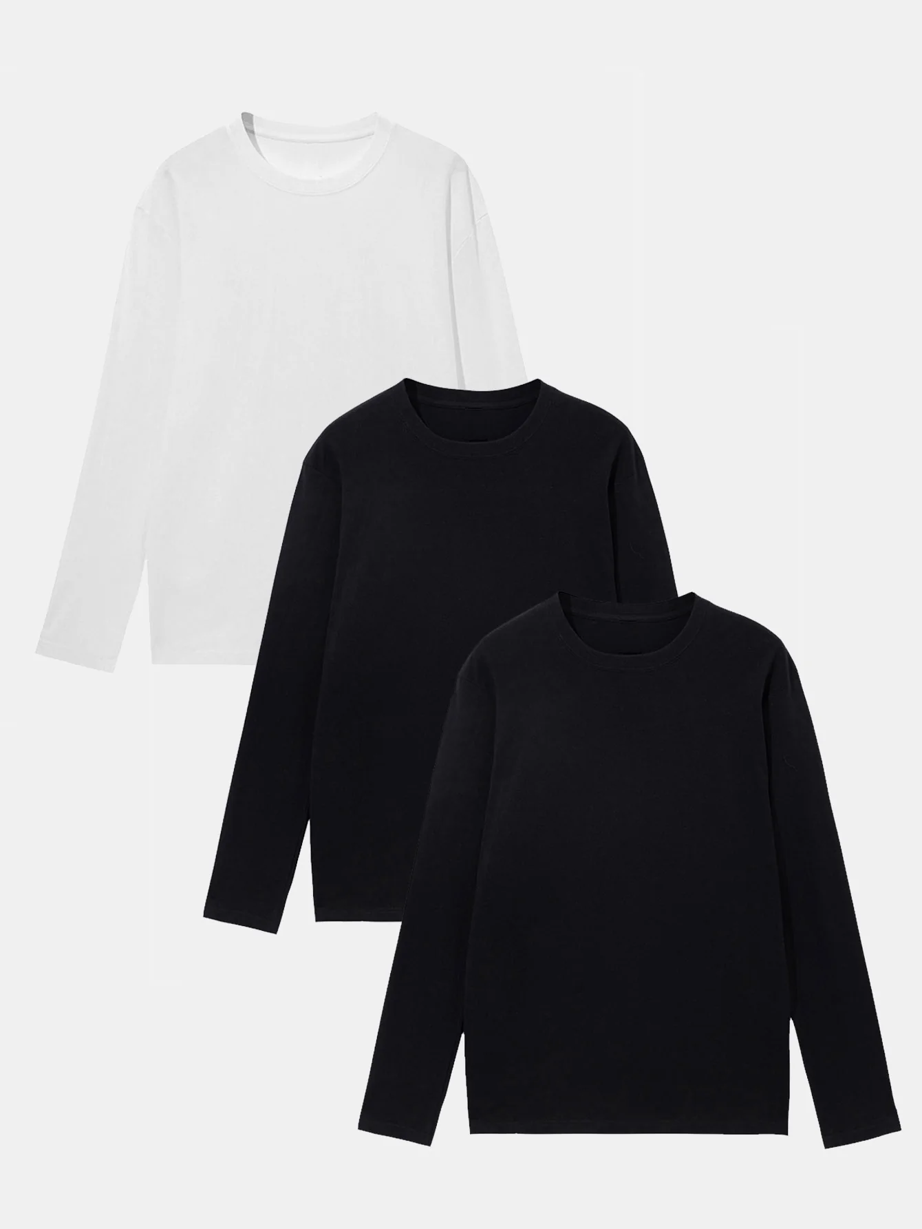 3 Stück Basic Langarm-T-Shirt - Image 2