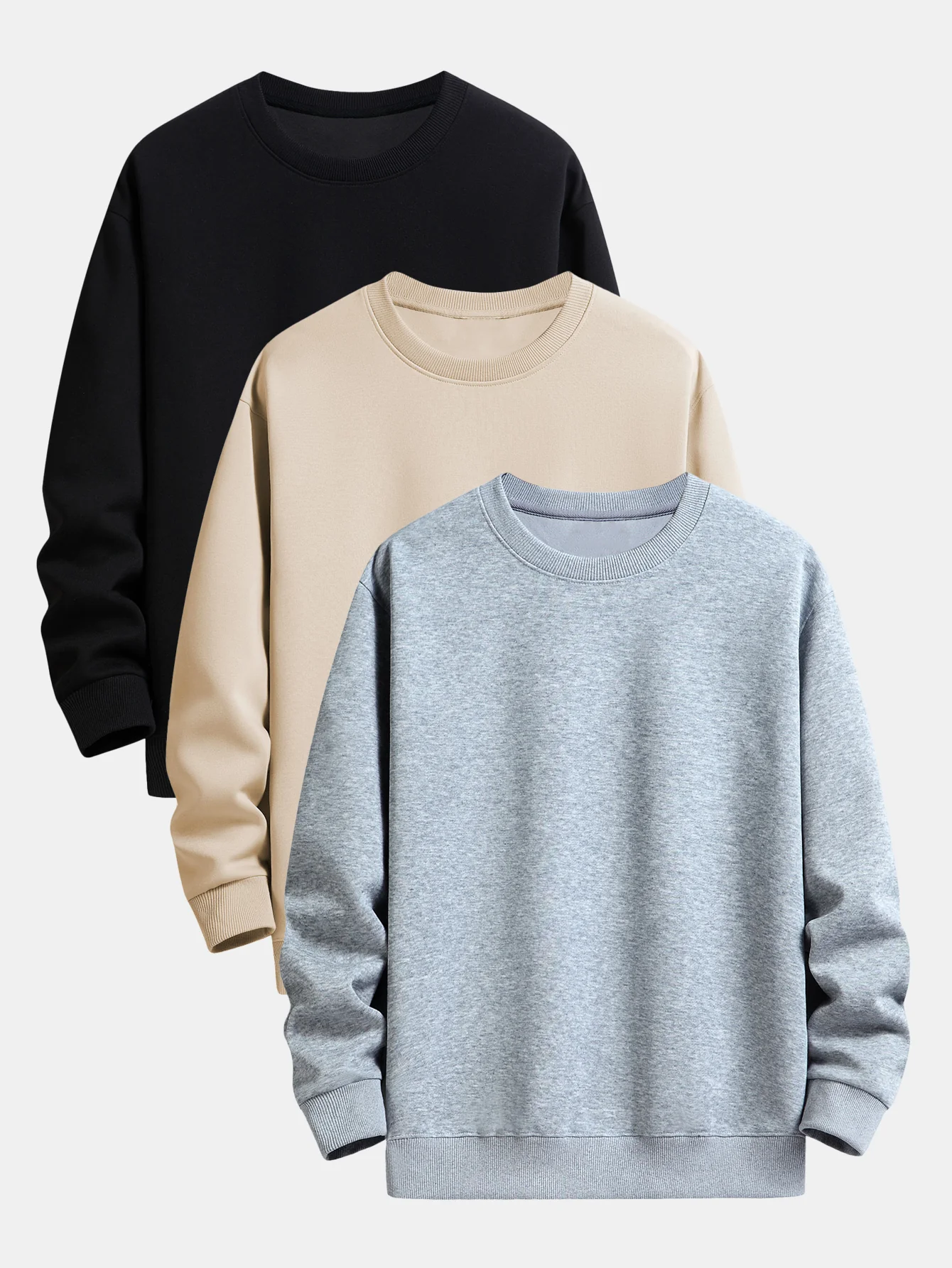 3 Stück Basic Relaxed Fit Sweatshirt - Image 8