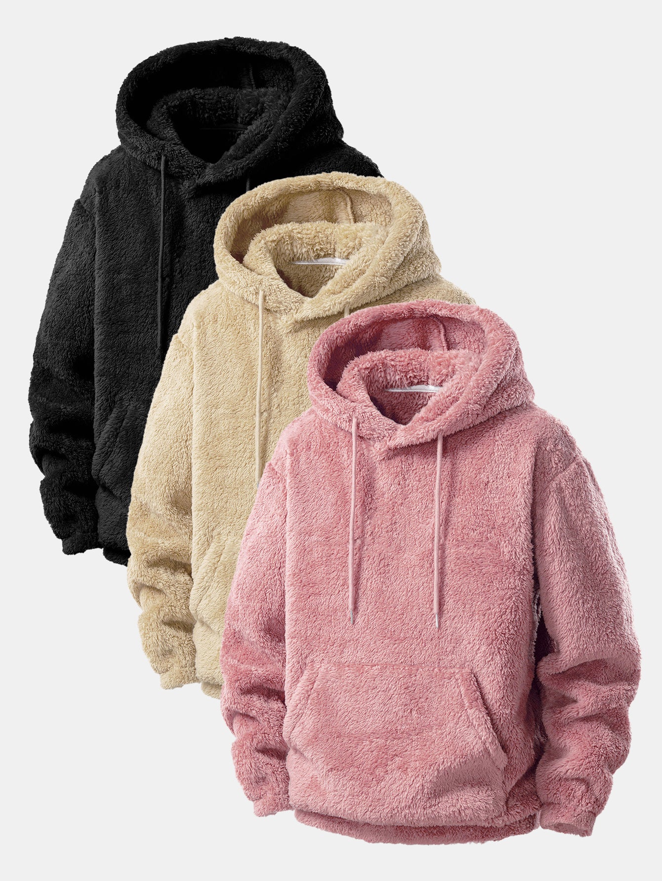3 Pieces Basic Teddy Hoodies - Image 4