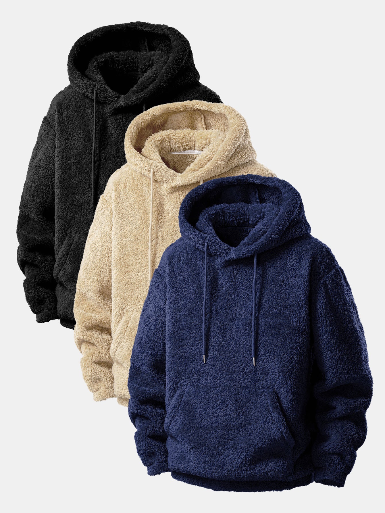 3 Pieces Basic Teddy Hoodies - Image 5