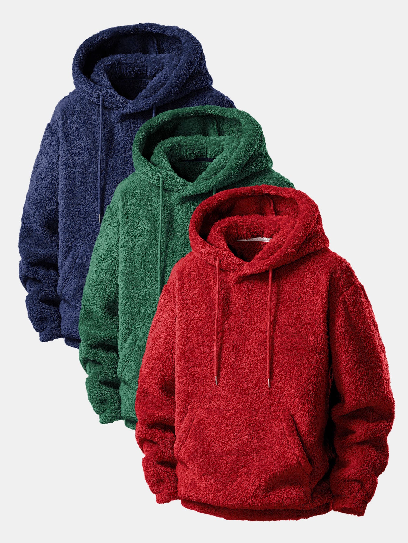 3 Pieces Basic Teddy Hoodies - Image 6