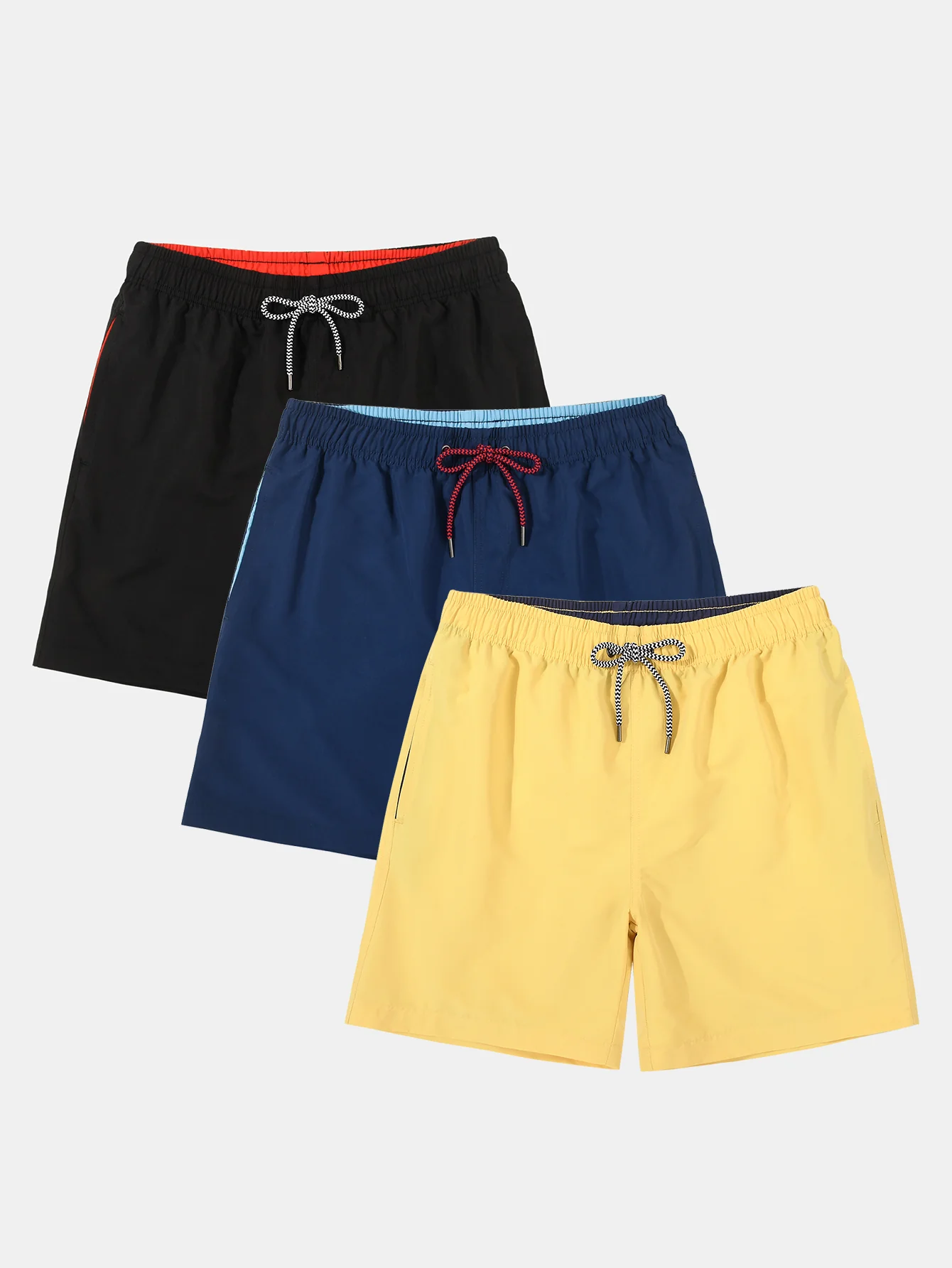 3 Stück Kontrast-Taillenshorts - Image 4