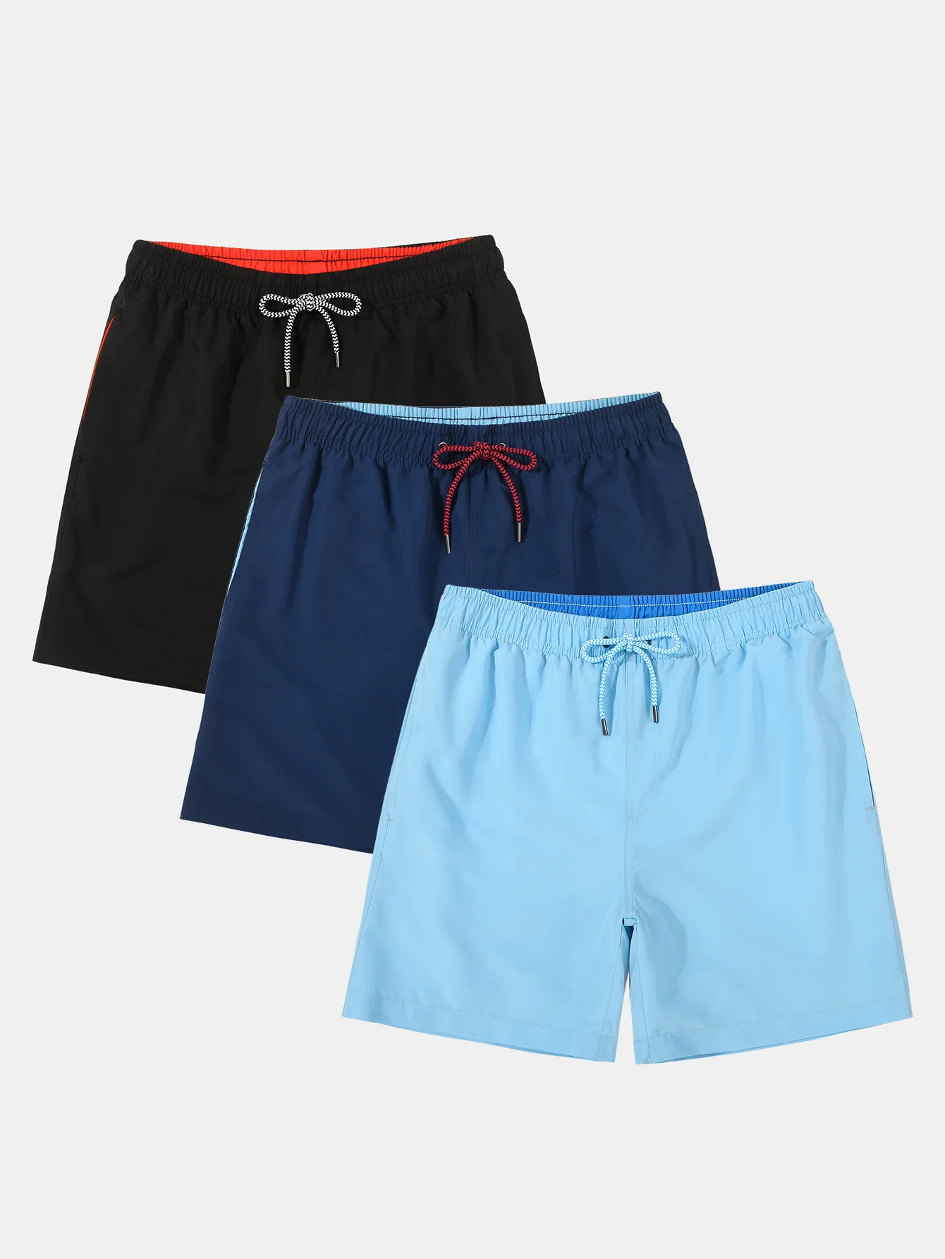 3 Stück Kontrast-Taillenshorts - Image 5