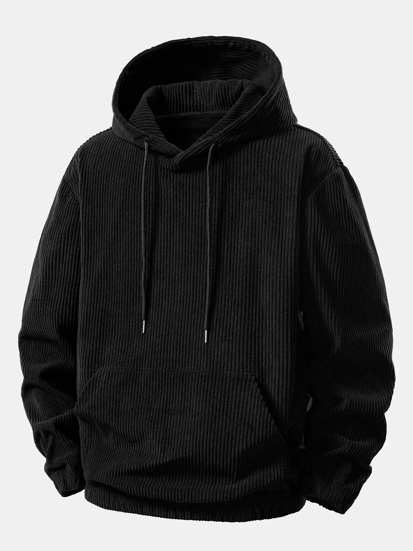 Corduroy Hoodie With Kangaroo Pocket & Corduroy Jogger Pants - Image 8