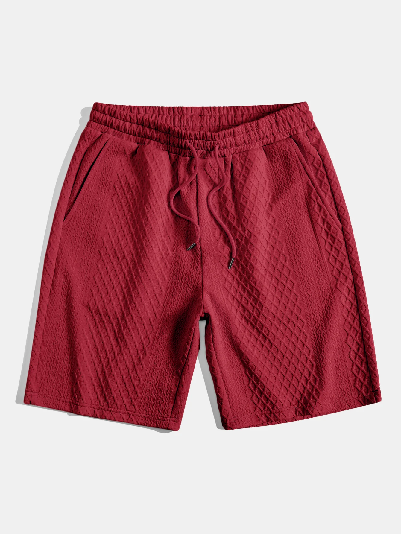 3 Stück Diamant Geometrische Jacquard Kordelzug Shorts - Image 13