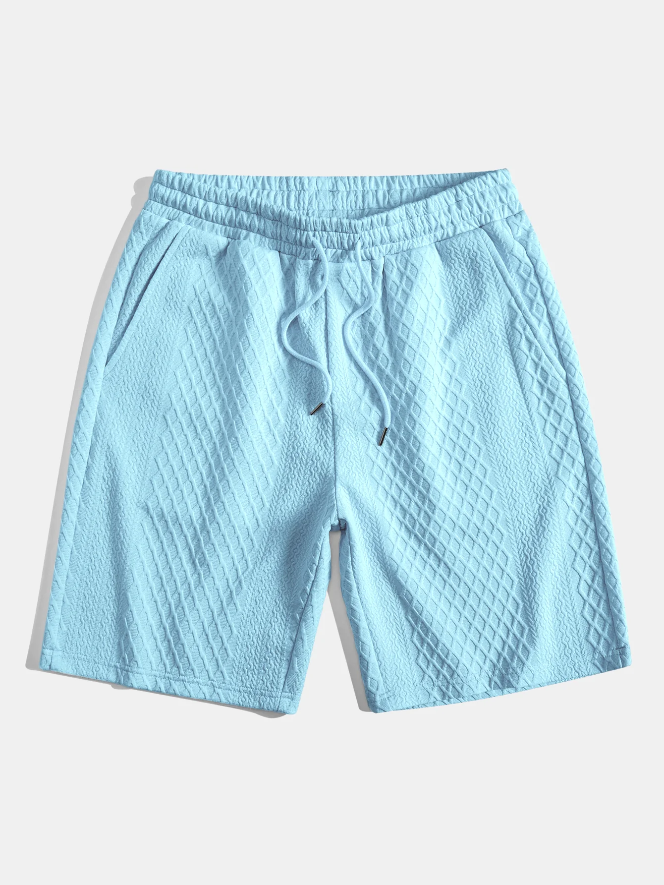 3 Stück Diamant Geometrische Jacquard Kordelzug Shorts - Image 15