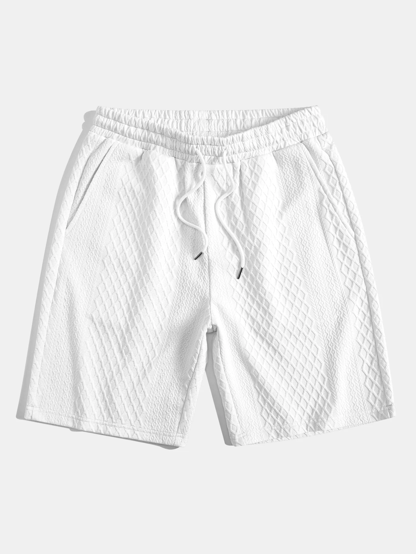 3 Stück Diamant Geometrische Jacquard Kordelzug Shorts - Image 9