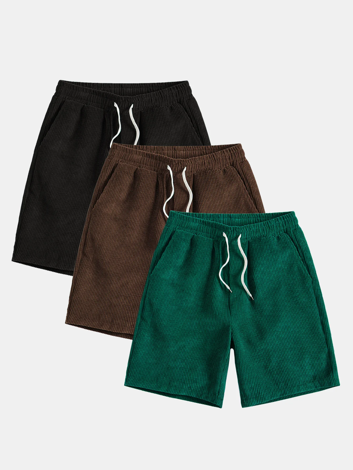 3 Stück Kordelzug-Cordshorts - Image 2