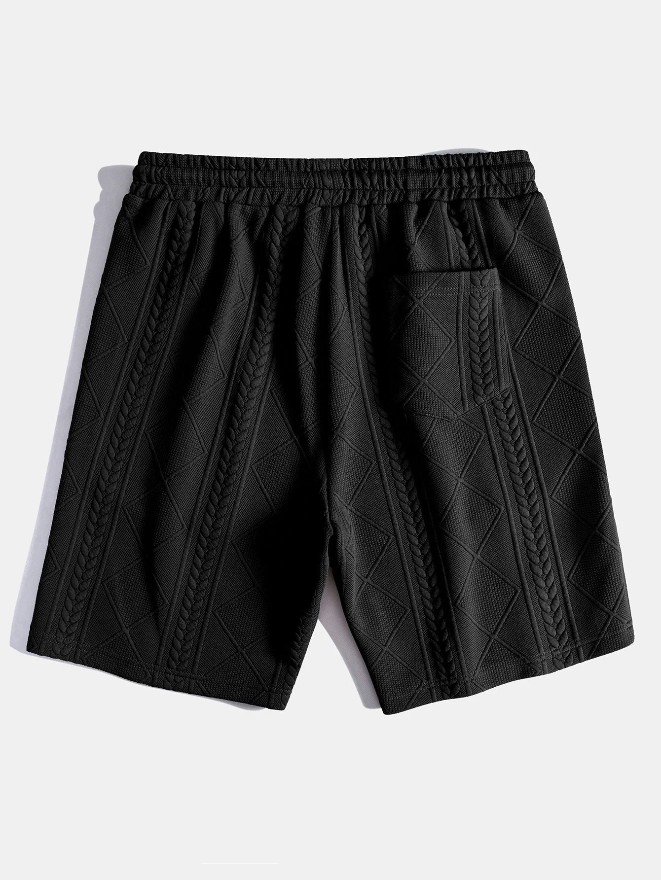 3 Stück Geometrische Jacquard Shorts mit Kordelzug - Image 3