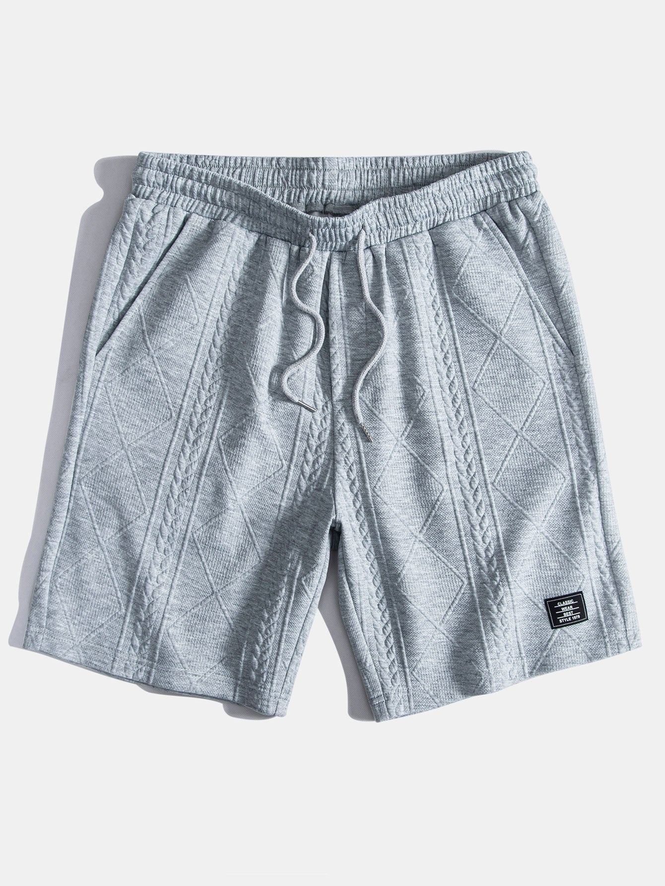 3 Stück Geometrische Jacquard Shorts mit Kordelzug - Image 6