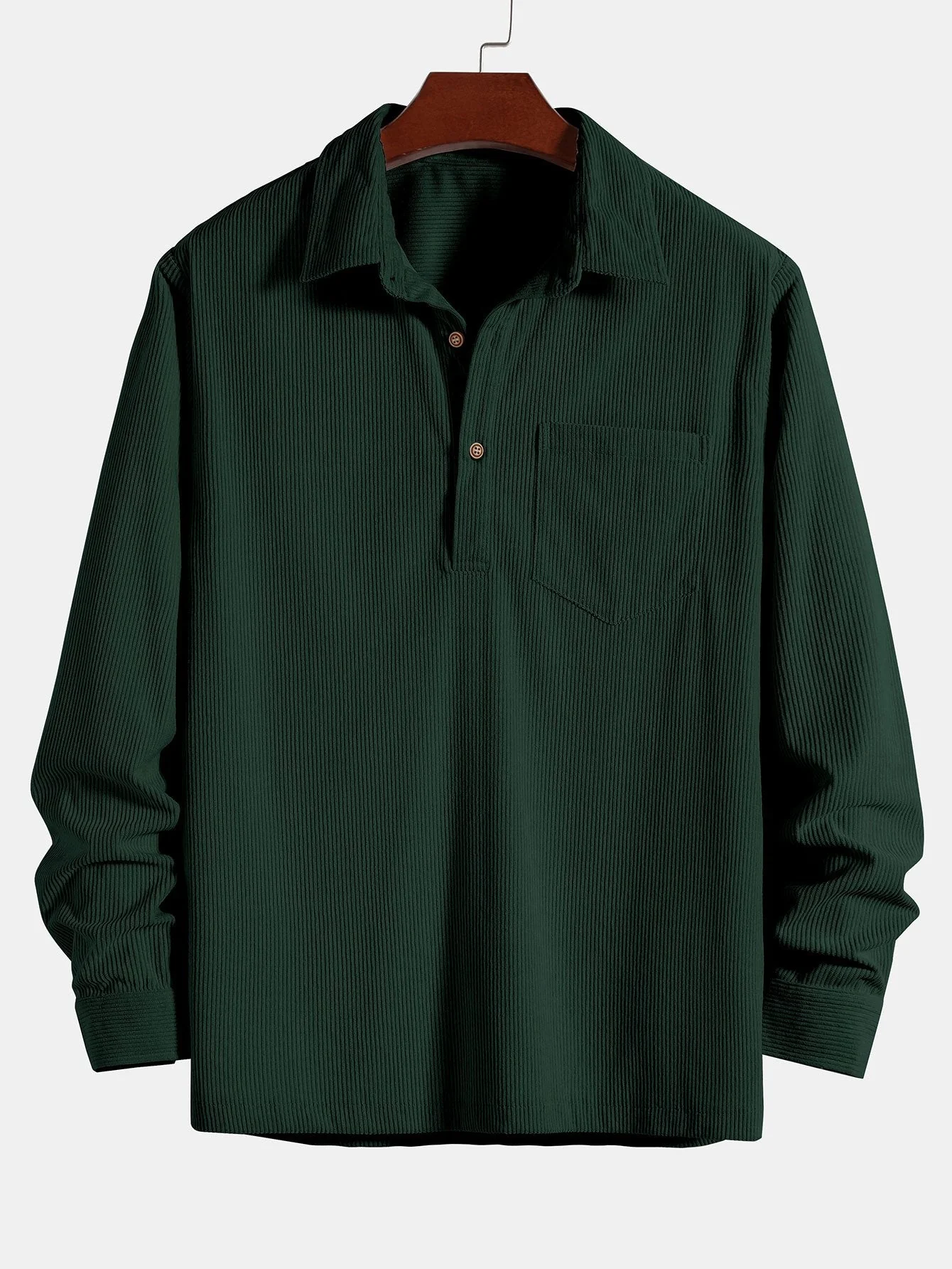 3 Stück Langarm-Polohemd aus Cord - Image 3
