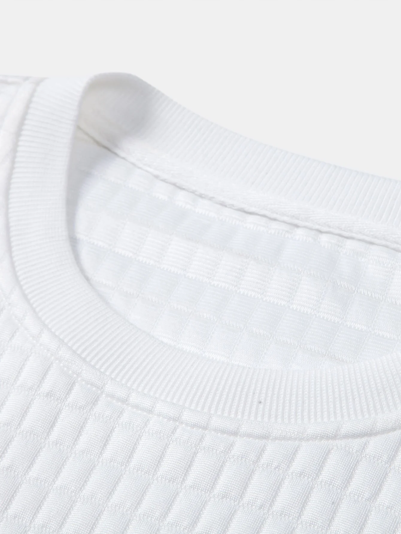 3 Stück Langarm Waffel Arc Saum T-Shirts - Image 11