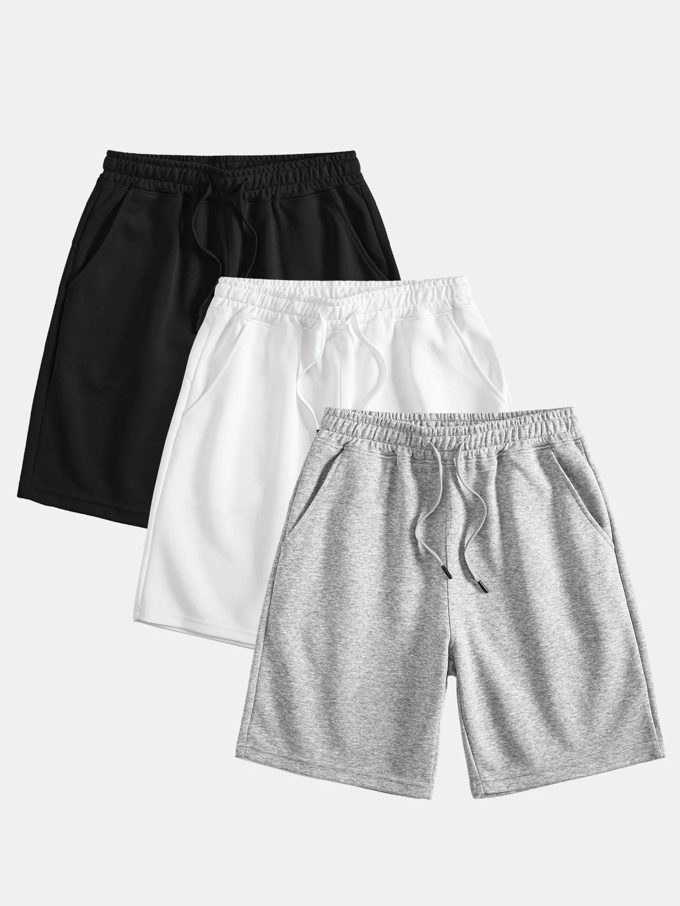 3 Stück Mid-Length Drawstring-Shorts - Image 2