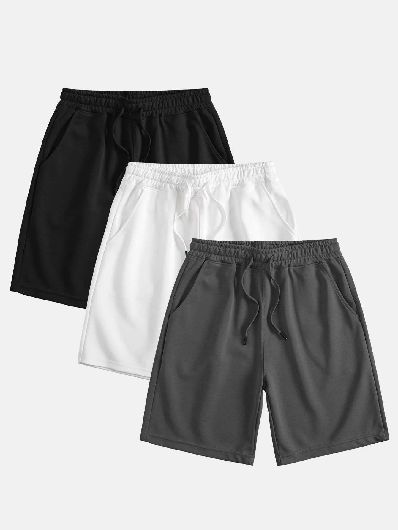 3 Stück Mid-Length Drawstring-Shorts - Image 3