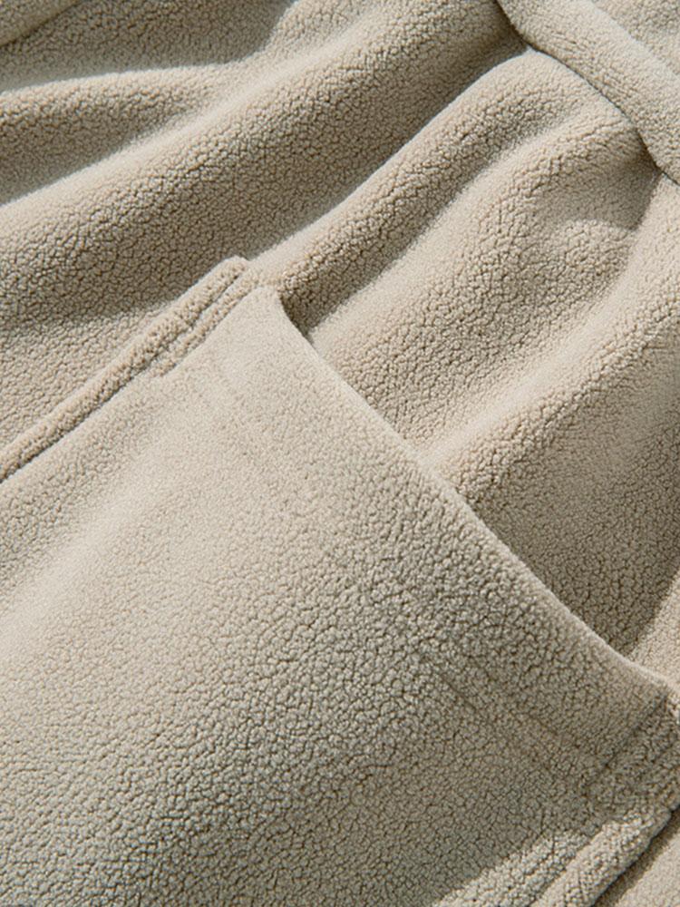 3 Teile Polarfleece Lockere Passform Gerade Bein Hose - Image 16