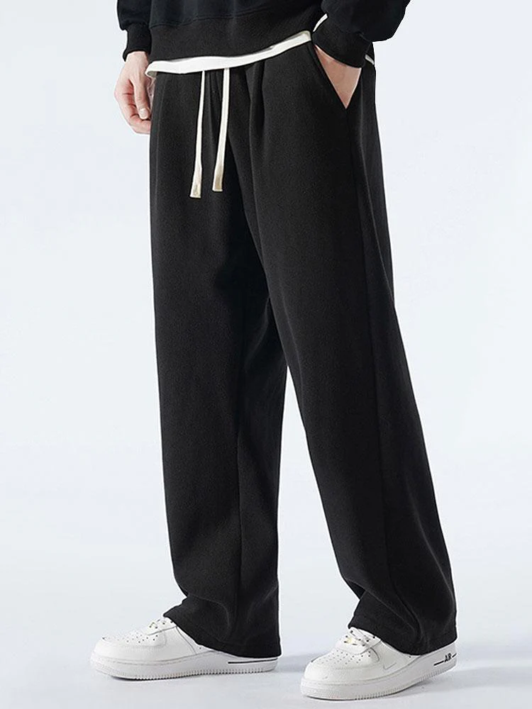 3 Teile Polarfleece Lockere Passform Gerade Bein Hose - Image 7