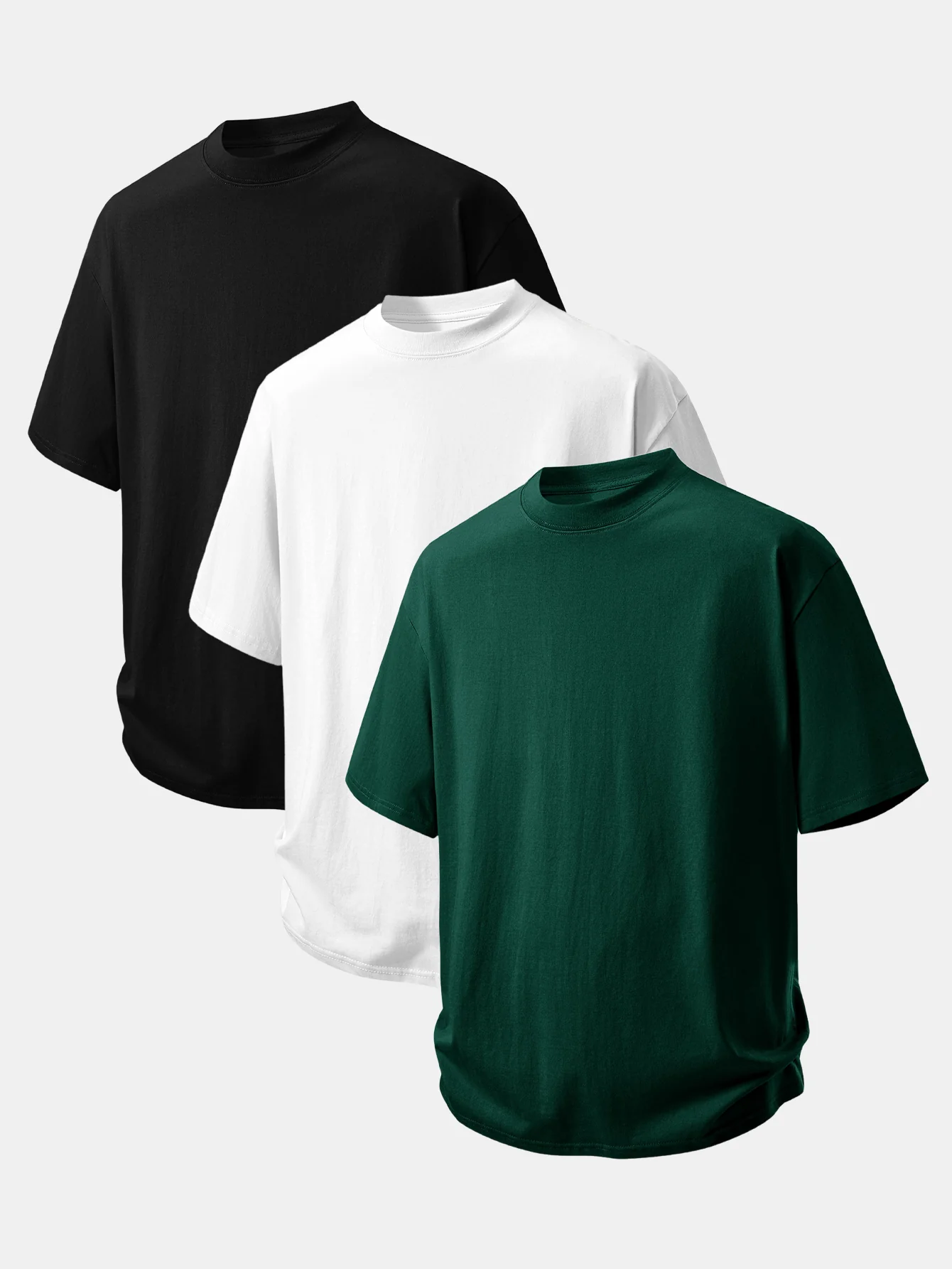 3 Pieces Relax Fit Cotton T-Shirt - Image 6