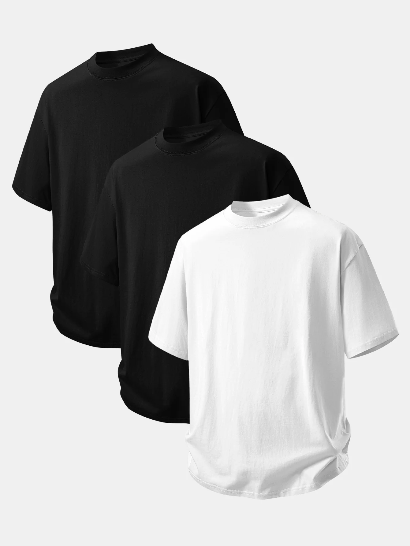 3 Pieces Relax Fit Cotton T-Shirt - Image 8