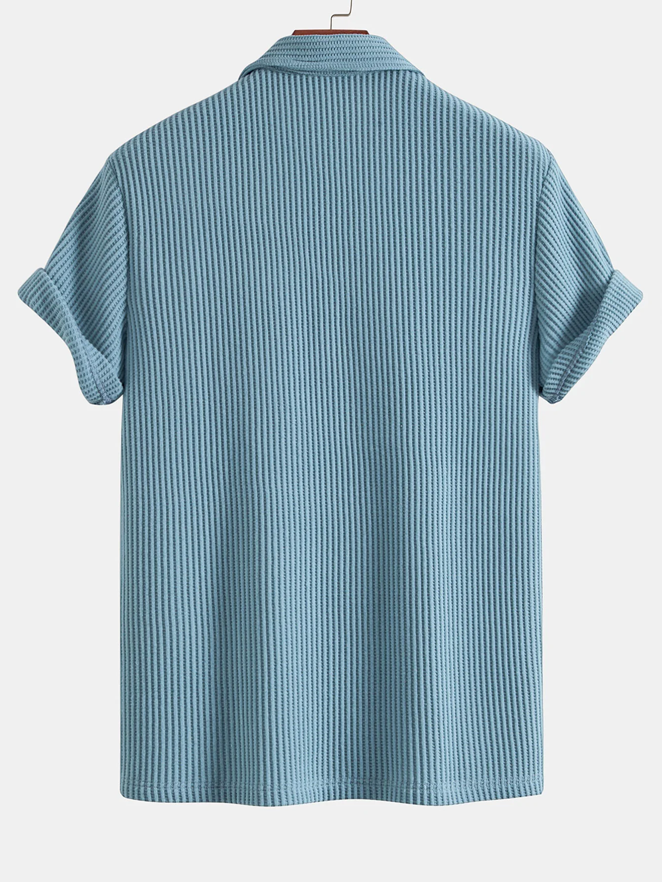 3 Stück Kurzarm Waffel Poloshirts - Image 11