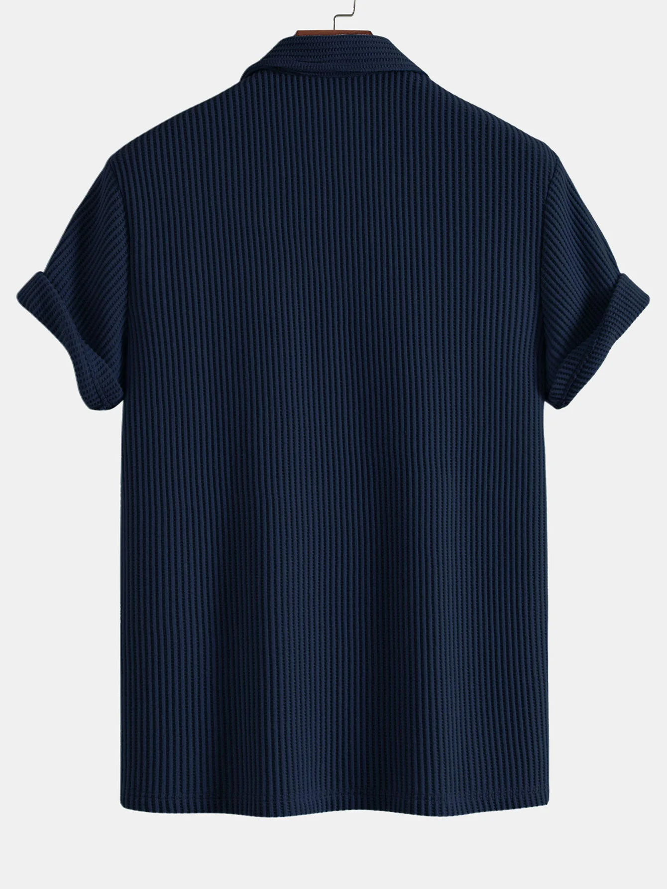 3 Stück Kurzarm Waffel Poloshirts - Image 13