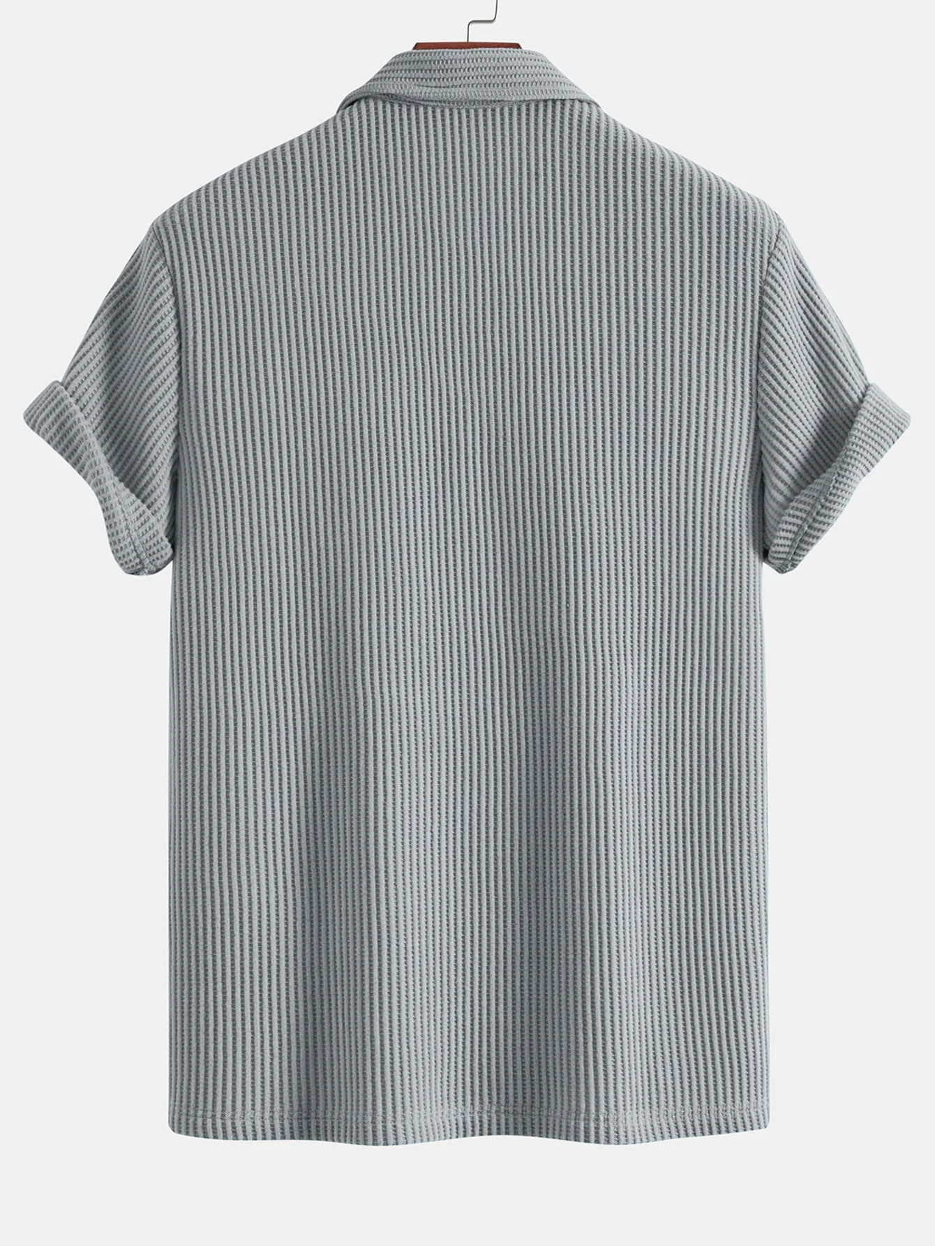 3 Stück Kurzarm Waffel Poloshirts - Image 9
