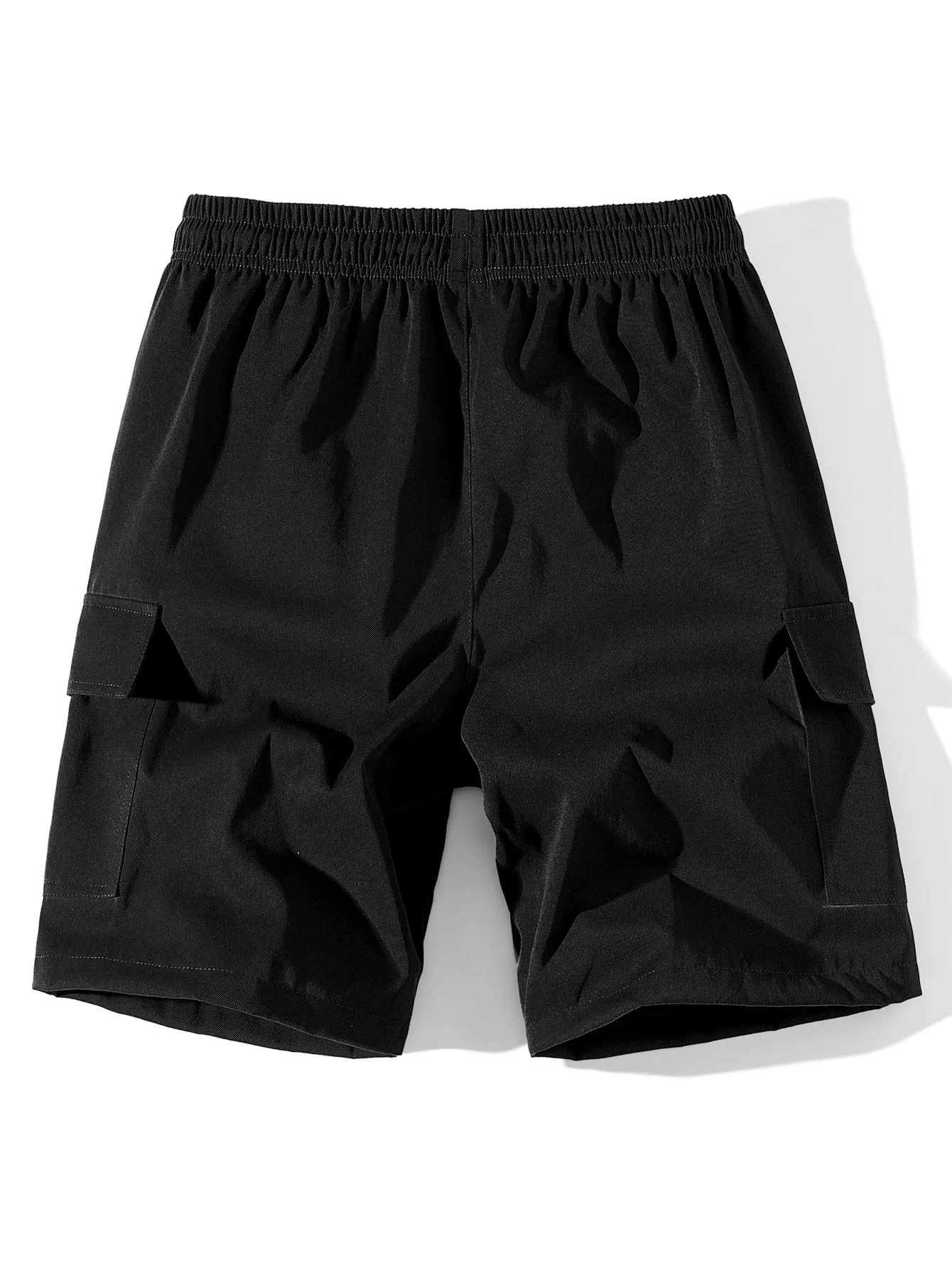 3 Stücke einfarbige Cargo-Shorts mit Kordelzug - Image 6