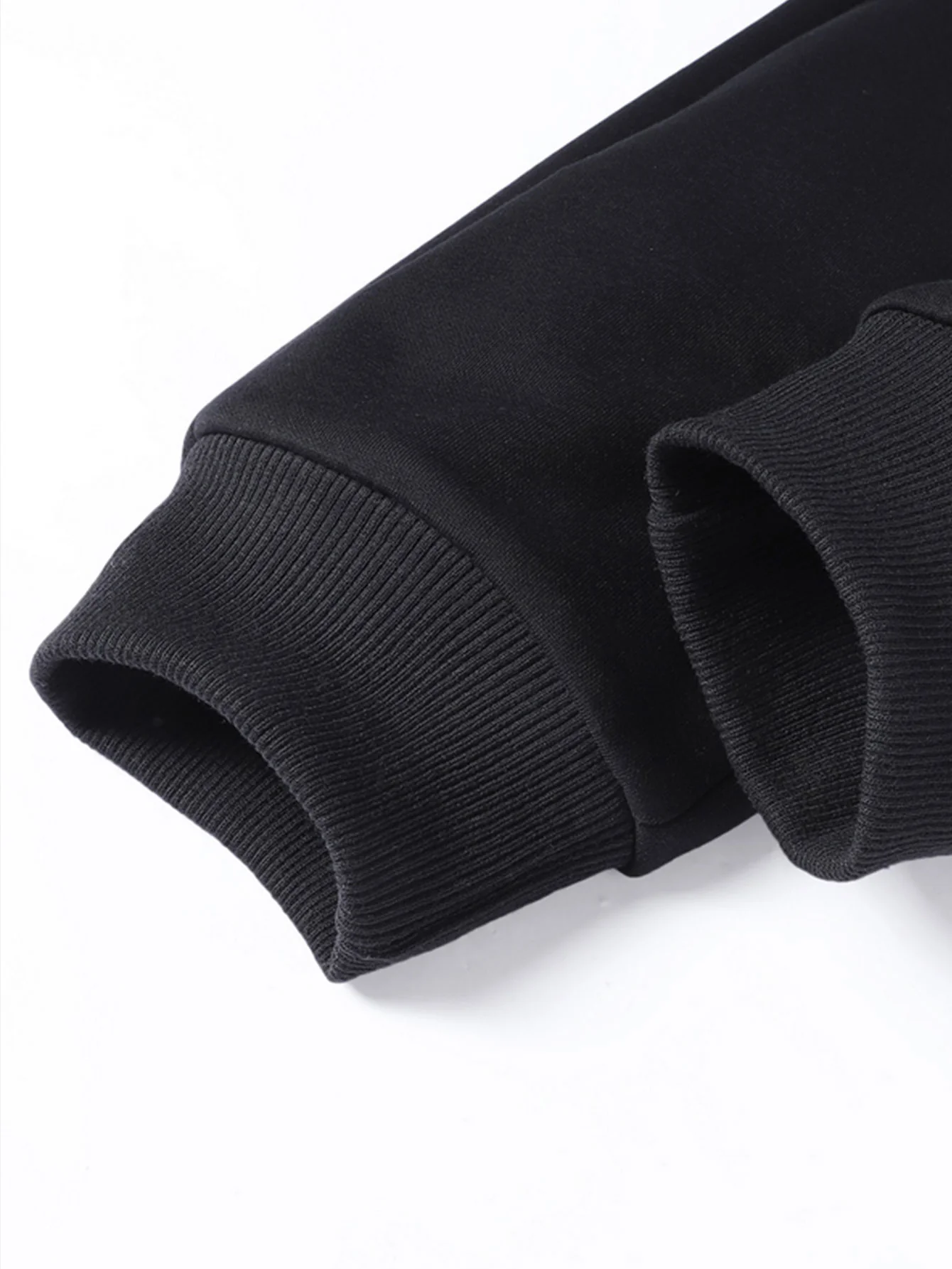 Solid Zipper Pocket Cotton Jogger Pants - Image 6