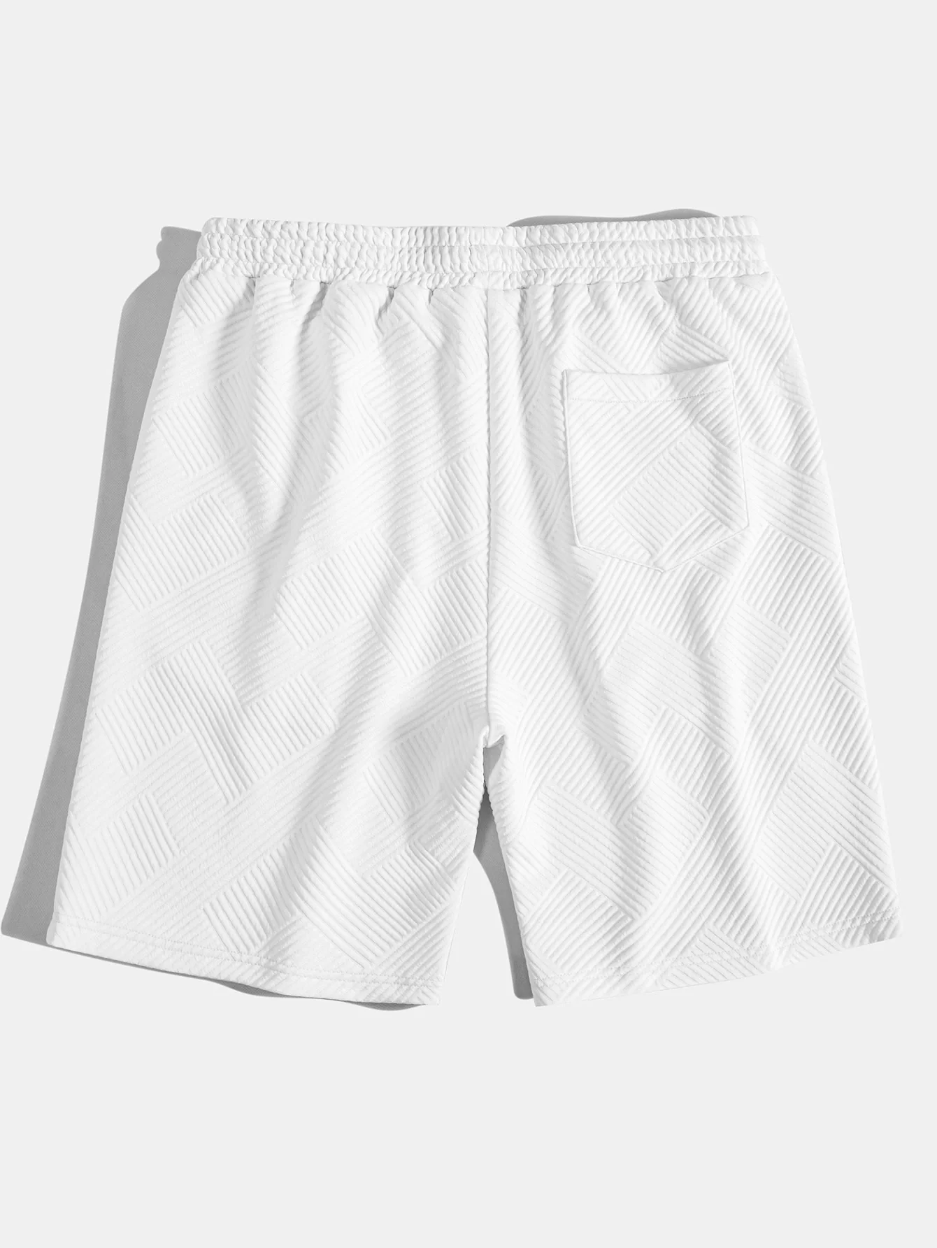 Gestreifte Jacquard Drawstring Shorts - Image 8
