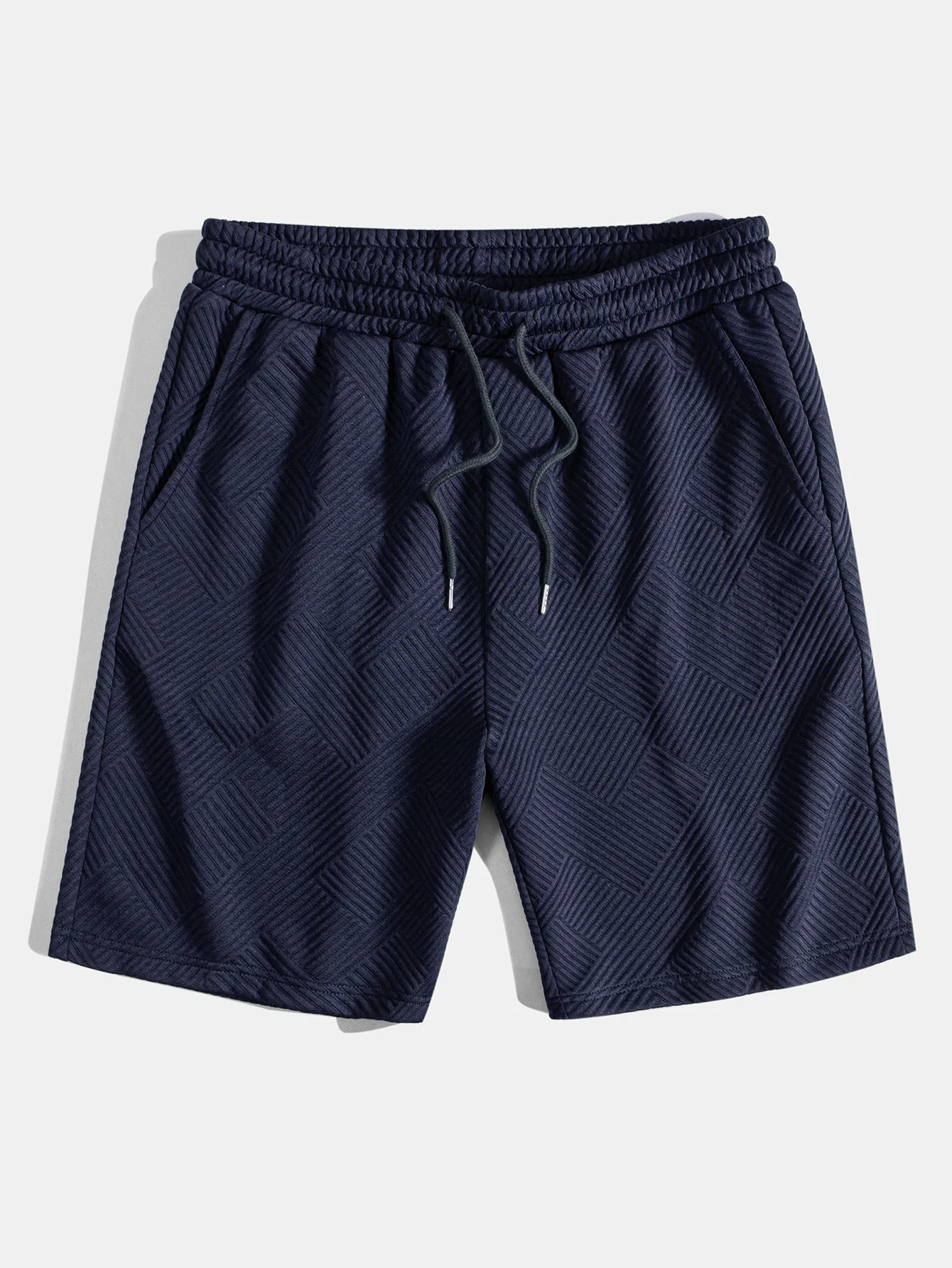Gestreifte Jacquard Drawstring Shorts - Image 5