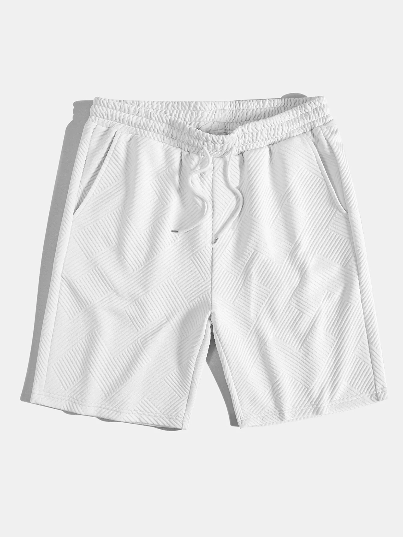 Gestreifte Jacquard Drawstring Shorts - Image 7