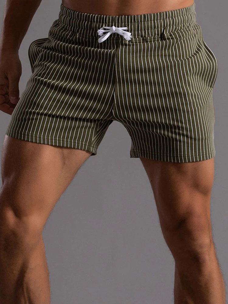 3-teiliges gestreiftes Jersey 3" Shorts - Image 11