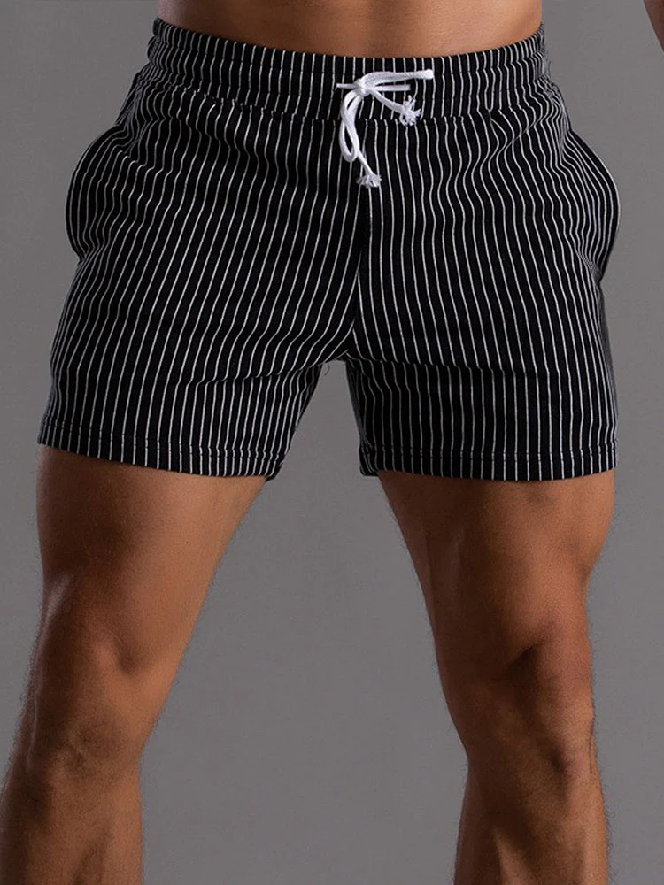 3-teiliges gestreiftes Jersey 3" Shorts - Image 13