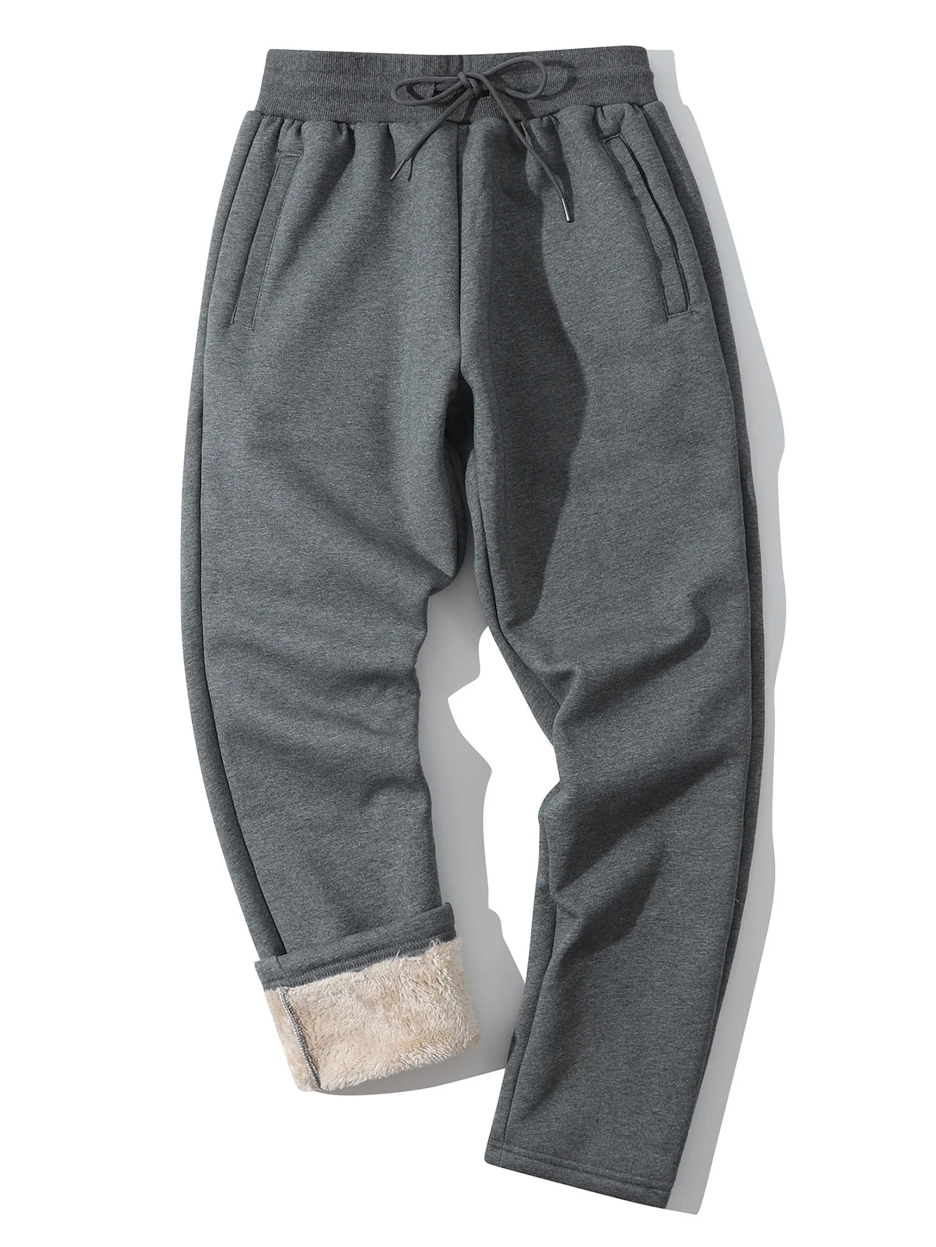 3 Pieces Teddy Lined Straight Leg Pants - Image 3