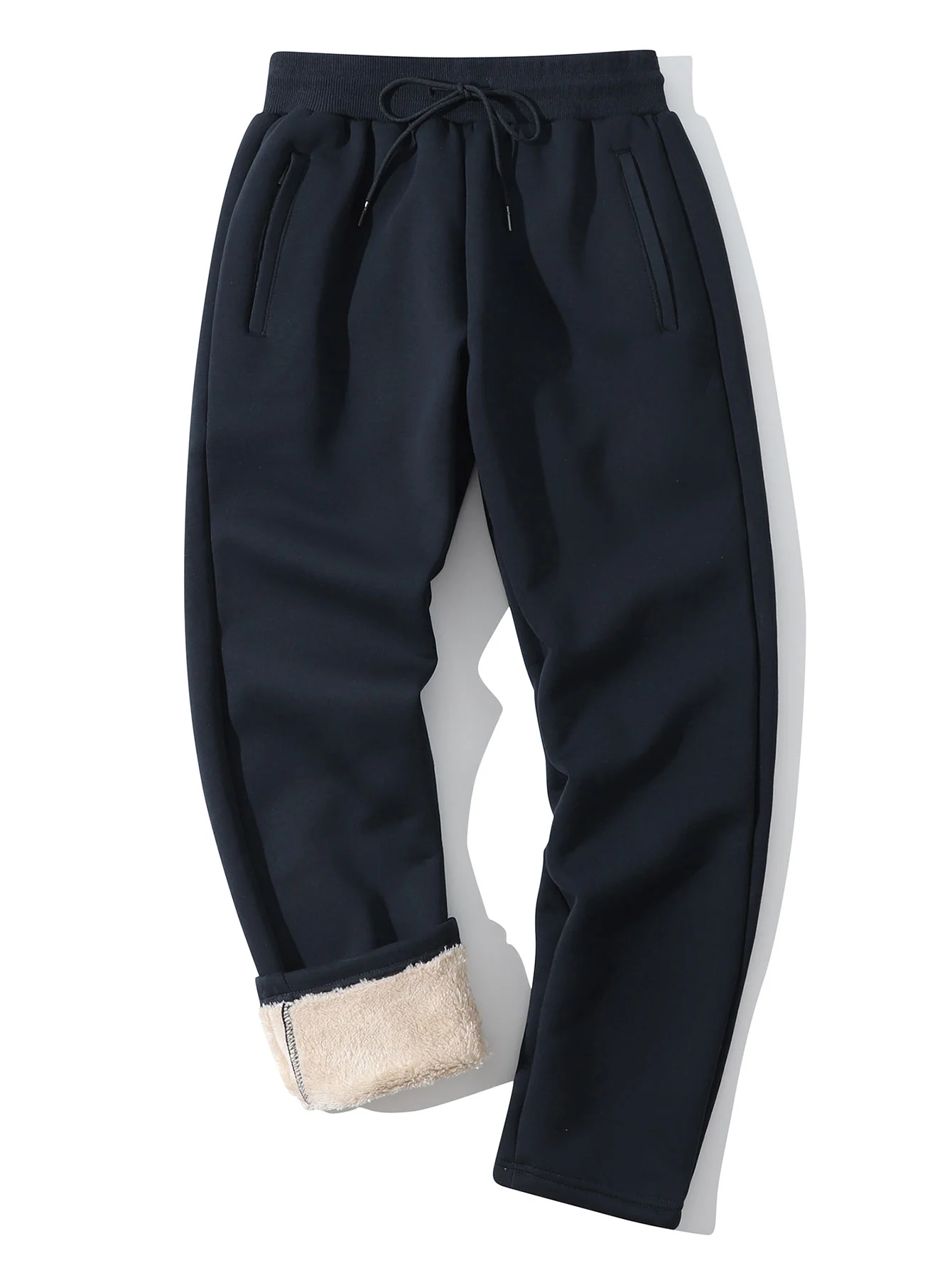 3 Pieces Teddy Lined Straight Leg Pants - Image 5