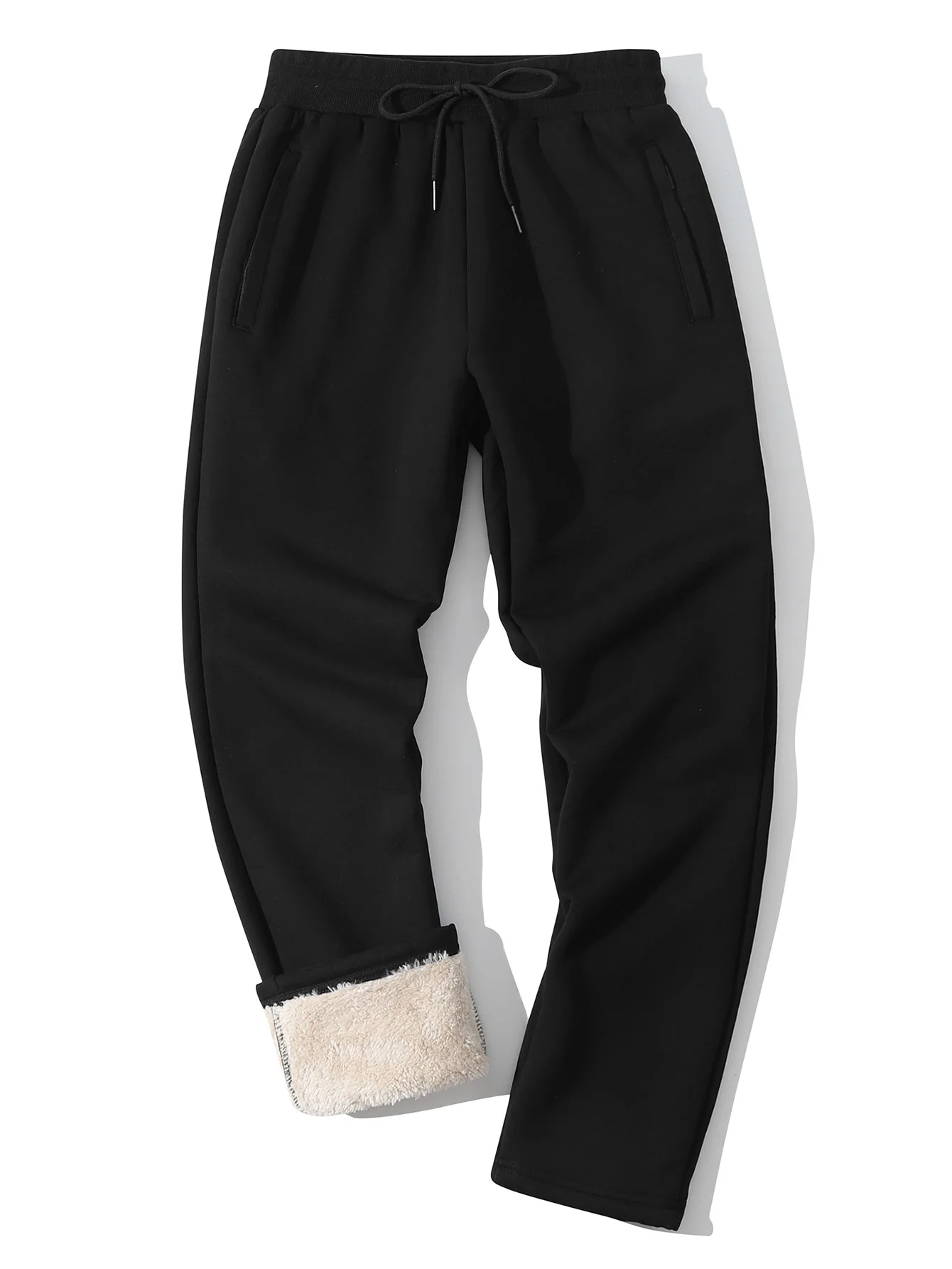 3 Pieces Teddy Lined Straight Leg Pants - Image 9
