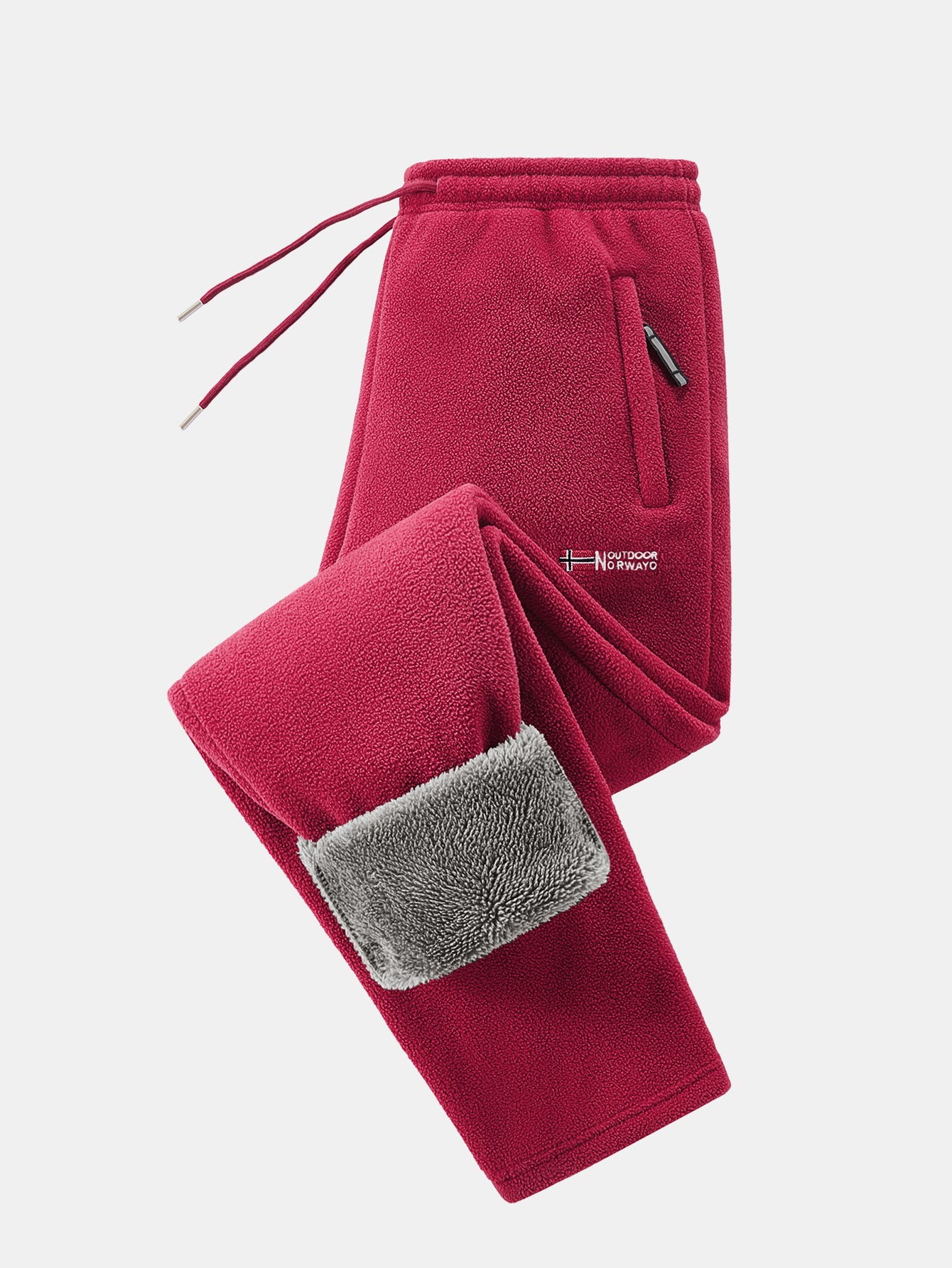 3 Pieces Teddy Lined Straight Leg Polar Fleece Pants - Image 8