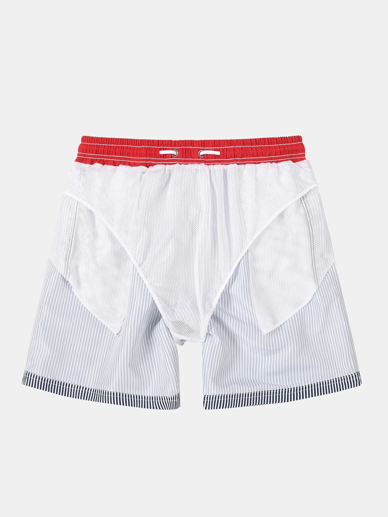 3 Stück Vertikal Gestreifte Badeshorts mit Kordelzug - Image 7