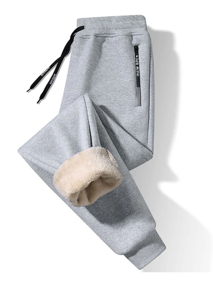 Warm Fleece-Lined Jogger Pants - Image 3