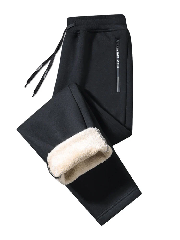 Warm Fleece-Lined Straight Leg Pants - Image 3