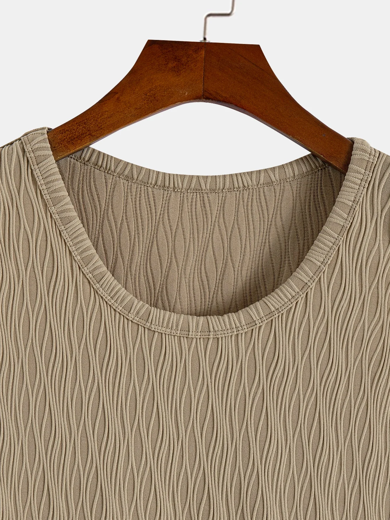 3 Stück Wellen-Jacquard-Struktur-Top - Image 6