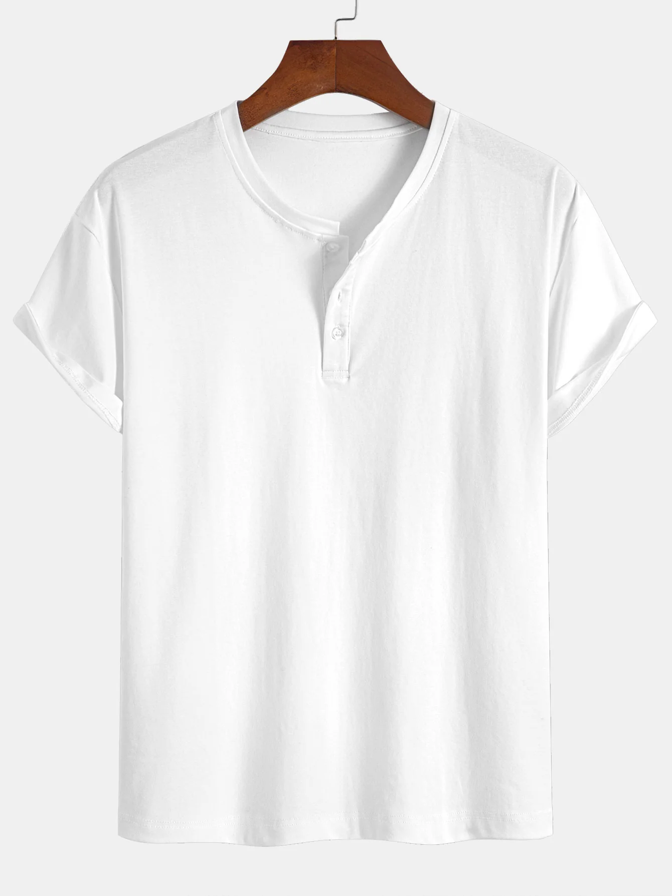 Baumwoll-Henley-T-Shirt - Image 9