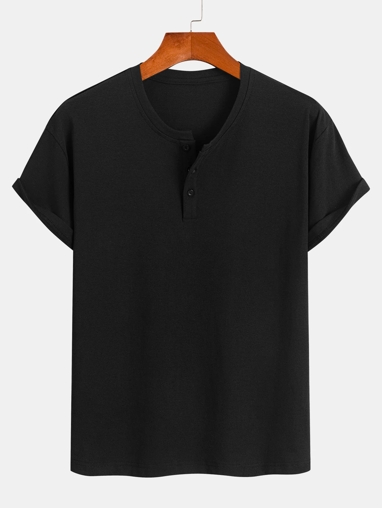 Baumwoll-Henley-T-Shirt - Image 3