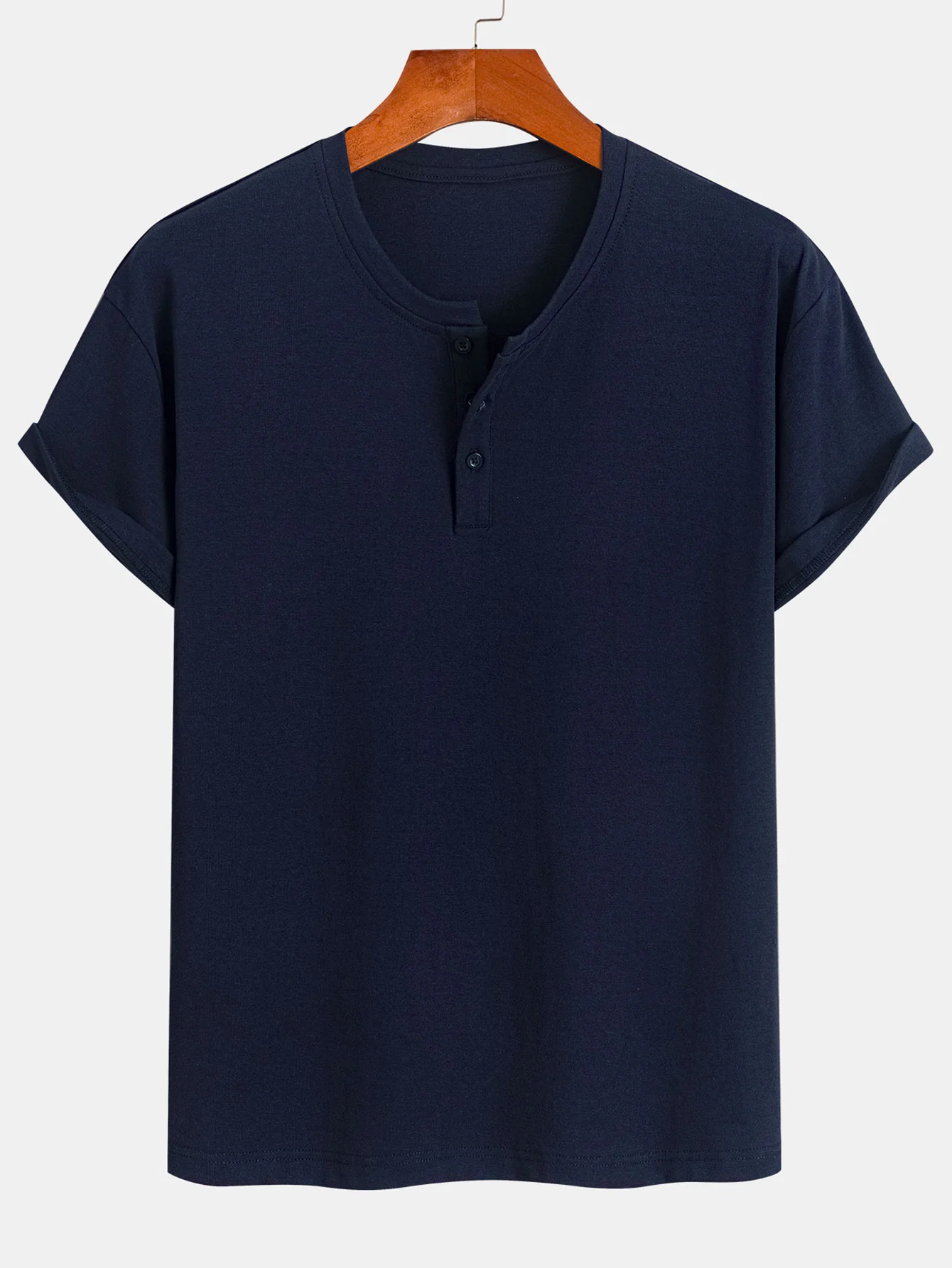 Baumwoll-Henley-T-Shirt - Image 7