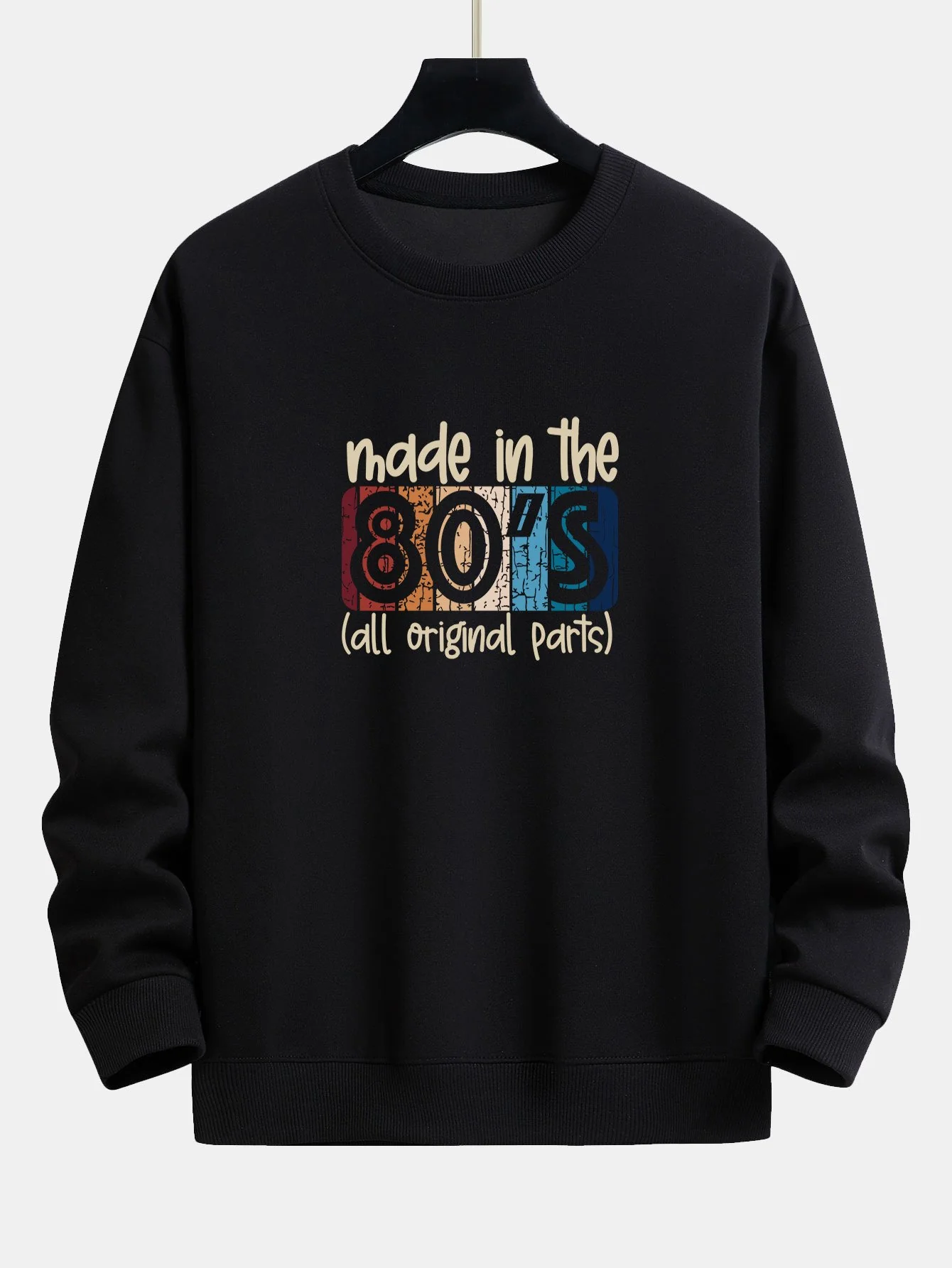 80er Jahre Slogan Druck Relaxed Fit Sweatshirt