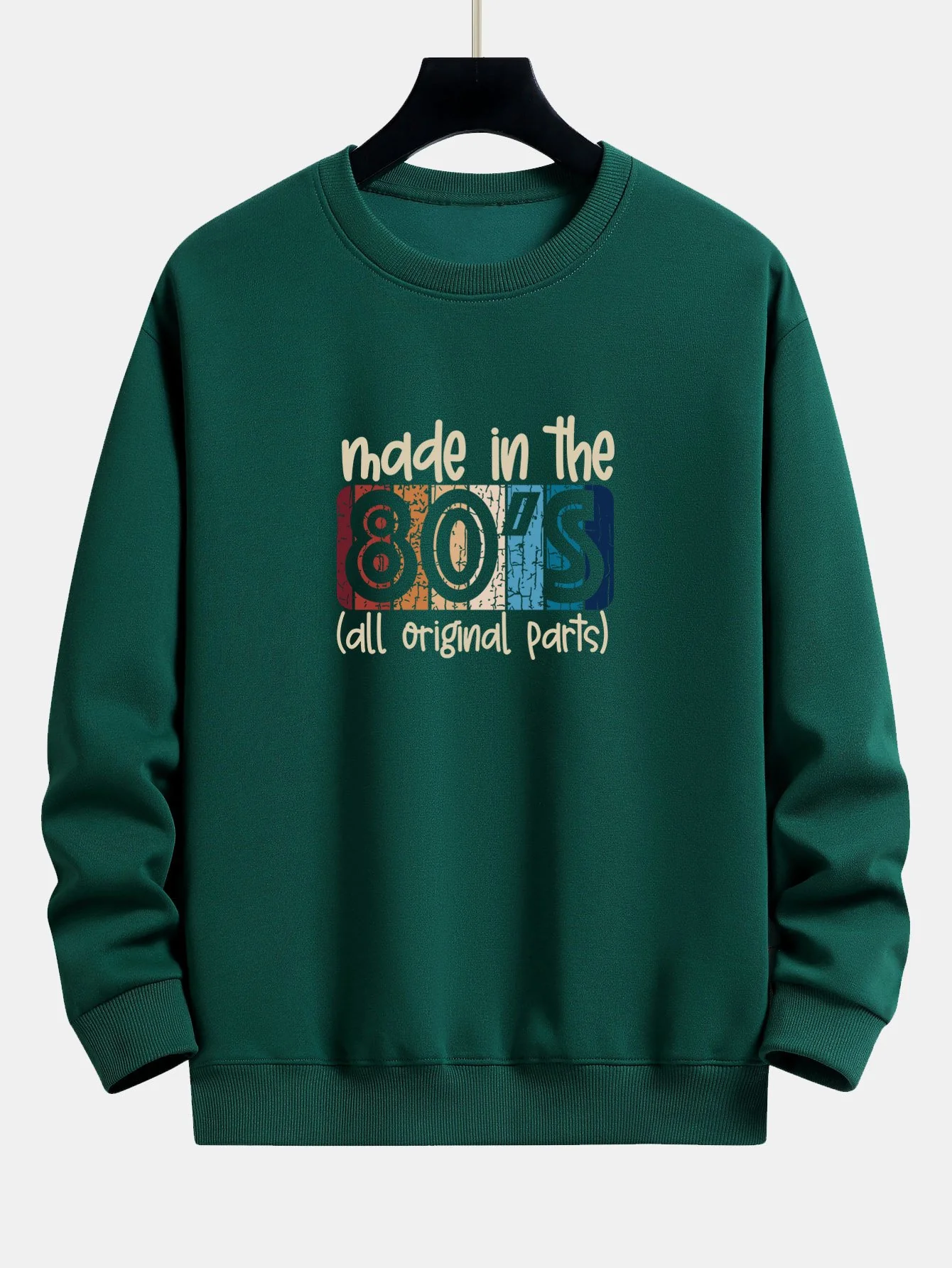 80er Jahre Slogan Druck Relaxed Fit Sweatshirt - Image 5