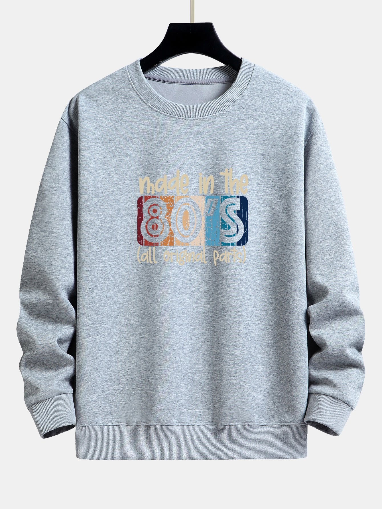 80er Jahre Slogan Druck Relaxed Fit Sweatshirt - Image 7