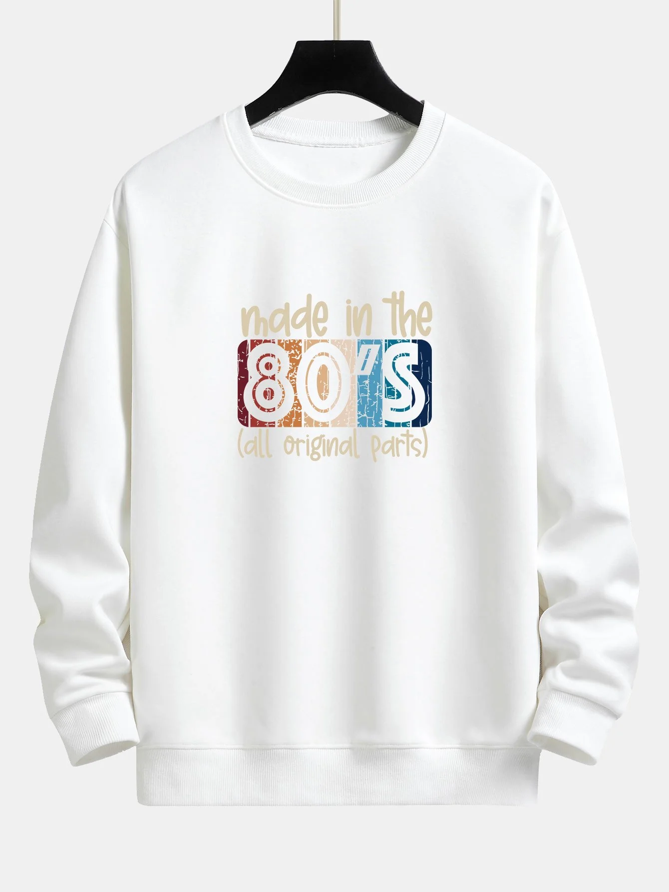 80er Jahre Slogan Druck Relaxed Fit Sweatshirt - Image 8