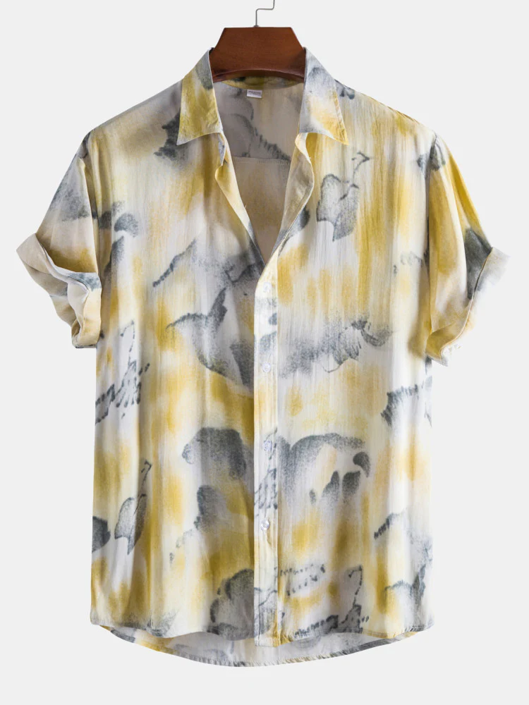 Abstrakte Tinten Druckshirts - Image 3