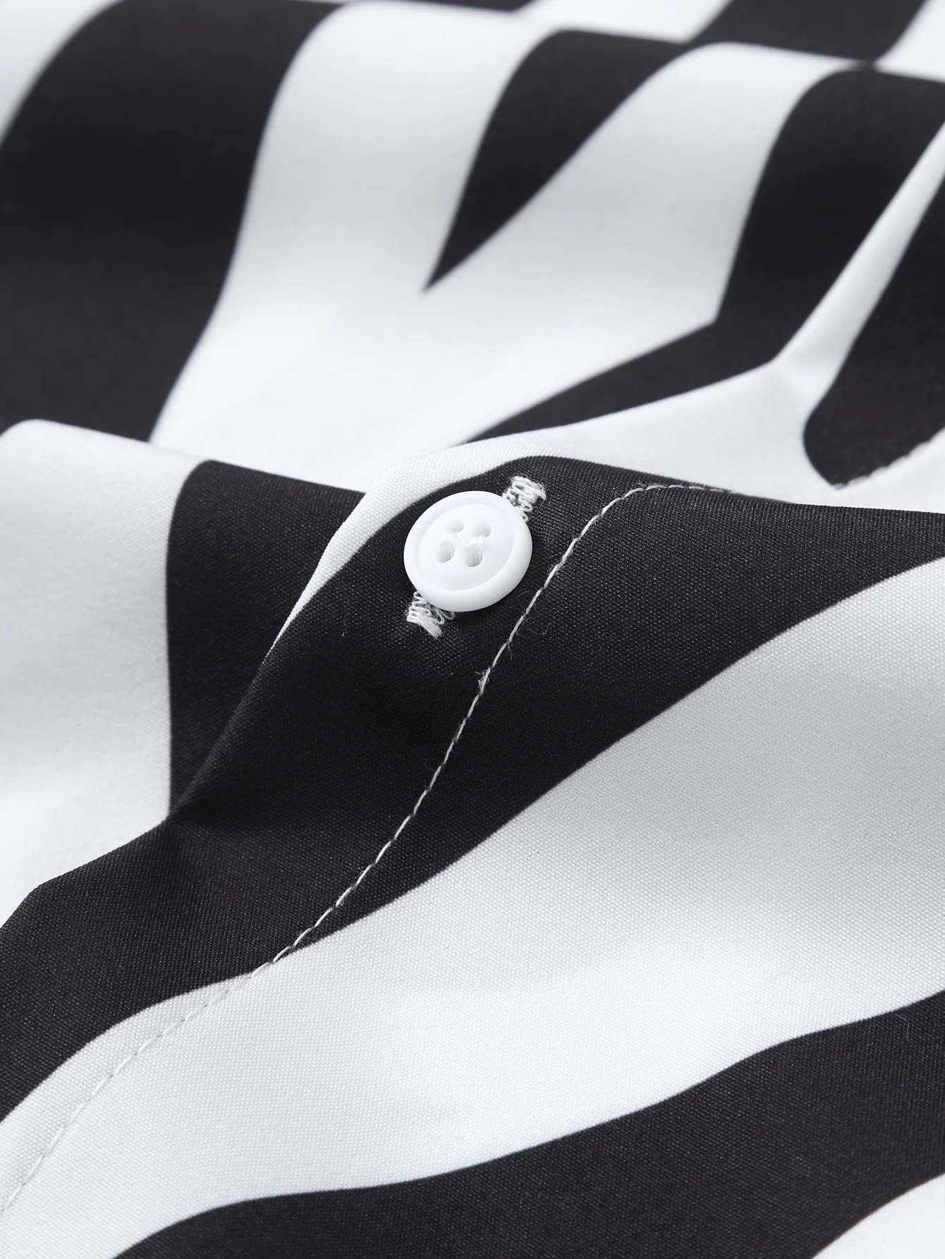 Abstract Print Button Up Shirt & Swim Shorts - Image 10